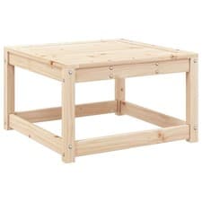 Image of Garden Footstool Ottoman Footrest Outdoor Stool Seat Solid Wood Pine vidaXL