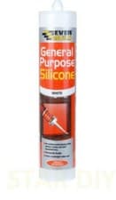 Image of General Purpose Silicone C3 Cartridge 280ml Sealant Clear White Brown Black Grey