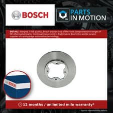 Image of 2x Brake Discs Pair Vented Front 260mm 0986478568 Bosch Set 45251SM4000 BD490