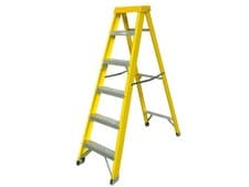 Image of Zarges Fibreglass Swingback Step Ladder Open 1.60m Closed 1.78m 6 Rung ZAR300516