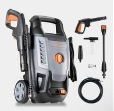 Image of VonHaus 1600W Pressure Washer 130 Bar Max Jet Wash - Patio & Car Cleaner
