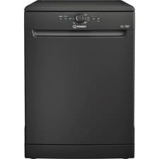 Image of Indesit D2F HK26 B UK - Black Freestanding Dishwasher - E energy