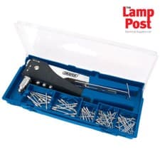 Image of Draper 27848 - 2 Way Hand Riveter Kit Pop Rivet Gun Hand Riveter Tool