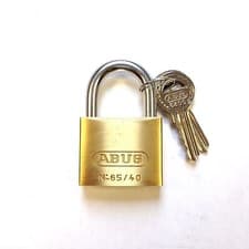 Image of ABUS 65-40 Brass Padlock Keyed Alike KA6405 -40mm