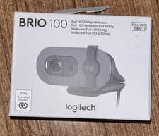 Image of Logitech BRIO 100 FULL HD 1080P WEBCAM - Black Brand New PC Windows Mac