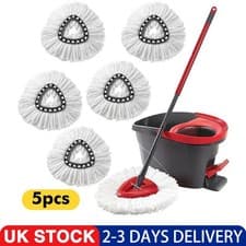 Image of 5PCS Easy Wring Clean Turbo Microfibre Replacement Refill Mop Head for Vileda