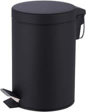 Image of 3 LITRE SMALL S/S PEDAL BIN BATHROOM KITCHEN TOILET RUBBISH IN 4 COLOURS
