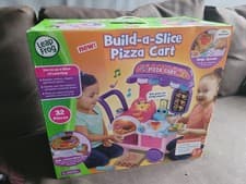 Image of LeapFrog Playset Build-a-Slice Pizza Cart Pretend Food Toddler Toy Music & songs
