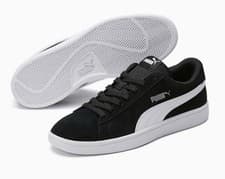 Image of Men's Puma Smash V2 Shoes Suede Trainers New Black Size 11