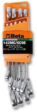 Image of Beta 9 Piece Colour Coded Ratchet Combination Spanner Set 8-19mm, 142MC/SC9i