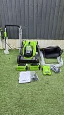 Image of Greenworks g40lm35k2x Cordless Lawnmower+2x 4.0Ah BATTERY&CHARGER INCLUDED 
