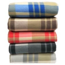 Image of Tartan Throw Checked Large Polar Fleece Warm Soft Blanket Sofa Bed Travel Car