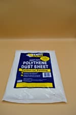 Image of HEAVY DUTY POLYTHENE DUST SHEETS 12FTX9FT, 4 pack bulk buy Quality ever build