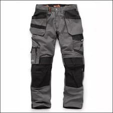 Image of Scruffs Trade Holster Work Trousers with Stretch Panels - Graphite - Tapered Fit