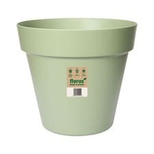 Image of Elho Paris Plant Pot 35cm Large Weather-Resistant Plastic Mint Green Outdoor