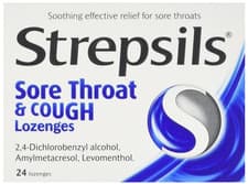 Image of Strepsils Sore Throat & Cough Lozenges - 24 Lozenges