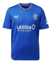 Image of Glasgow Rangers Youth Football Home Shirt Soccer Jersey 2023-24 Kids 8-9 Years