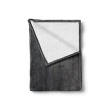 Image of Dark Grey Soft Flannel Fleece Throw Blanket Wood Fence Rustic