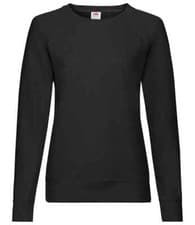 Image of Fruit of the Loom Lady Fit Lightweight Raglan Sweatshirt NEXT DAY DELIVERY