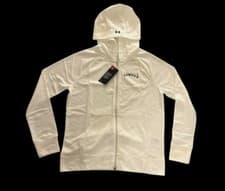 Image of Under Armour Rival Terry Full-Zip Hoodie Size Small Women’s White Premium Hoodie