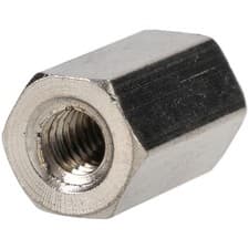 Image of R-TECH Hex Threaded F-F Spacers Brass M4 12mm - Pack Of 25