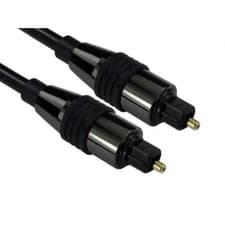 Image of TOSLINK Optical Digital Cable 0.5m-20m Audio Lead SPDIF Surround Sound Black HQ