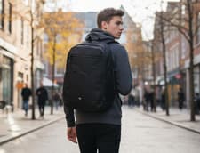 Image of Puma Buzz Backpack Black Christmas Gift Idea Gym School Work UK Delivery