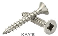 Image of 4.5mm 9g POZI COUNTERSUNK CHIPBOARD WOOD SCREWS FULLY THREADED STAINLESS STEEL