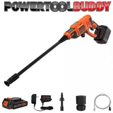 Image of Black & Decker BCPC18D1-GB 18V Pressure Washer & Cleaner+ 1x2Ah Battery &Charger