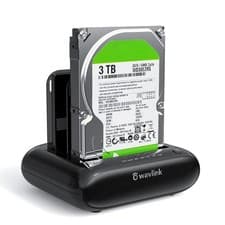 Image of USB 3.0 SATA Dual Bay External Hard Drive Docking Station for 2.5" 3.5' HDD &SSD