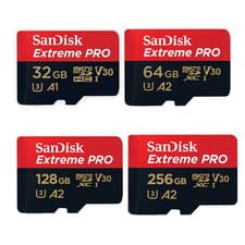 Image of SanDisk Micro SD Extreme Pro 32GB 64GB 128GB 256GB Class 10 Memory Card