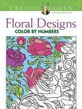 Image of Creative Haven Floral Design Color By Number Coloring Book by Jessica ...