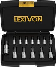 Image of 13-Piece Torx Bit Socket Set T8 - T60 in S2 Alloy Steel & Chrome Finish