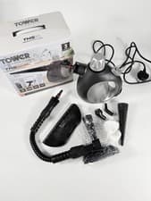 Image of Tower Portable Corded Handheld Steam Cleaner for Bathroom Kitchen Tiles & Grout