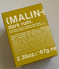 Image of Malin & Goetz Dark Rum Candle Votive 67g Brand New & Boxed