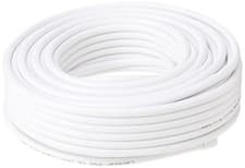 Image of Labgear 25m Coaxial Satellite Cable RG6 Black Digital Aerial 25 Meters, White