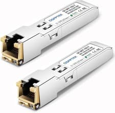 Image of QSFPTEK (2 Pack 1.25G/2.5G/5G/10G T SFP RJ45 Module up to 30 m Cat6a/7 Fiber