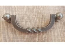 Image of TWIST DROP HANDLE ANTIQUE PEWTER - 128MM C.C DRAWER CUPBOARD CABINET PULL HANDLE