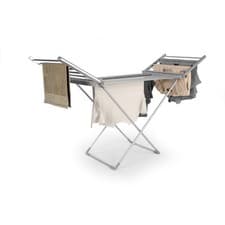 Image of Beldray Heated Clothes Airer Drying Rack Collapsible Heated Bars Aluminium 230W