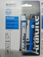 Image of Araldite Standard Tube  2 x 15ml Epoxy All Materials Extra Strong Free P&P 