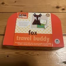 Image of Makemee Kids Craft Kit Make a Cushion Fox Travel Buddy for Ages 3 brand new
