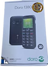 Image of Doro 1380 Mobile Phone Unlocked 2G Dual Sim Function 2.4 Inch Display Black