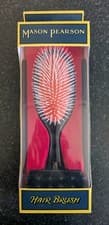 Image of Brand New Official Mason Pearson Dark Ruby Hair Brush with Brush Cleaner