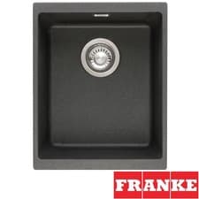 Image of Franke Sirius 1.0 Bowl Black Tectonite Undermount Kitchen Sink SID110-34 BLK