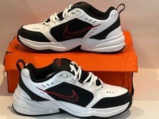 Image of Nike Air Monarch IV White Varsity Red SIZE - 9.5