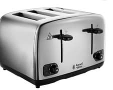 Image of Russell Hobbs 24090 4 Slice Wide Slot Toaster - Silver