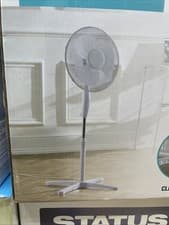 Image of Daewoo 16 inch Pedestal Fan - White Stand Fan Big Size