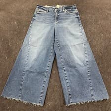 Image of GOOD AMERICAN Good Waist High-Rise Palazzo Jeans Women's Size 15