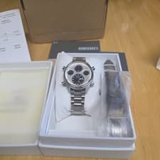 Image of Seiko Silver Mens Chronograph Watch Prospex Speedtimer SFJ009P1