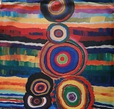 Image of Colourful Vibrant Design Cushion Cover. 45x45cm. New.